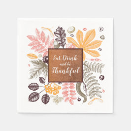 Guardanapo De Papel Beba e seja grato