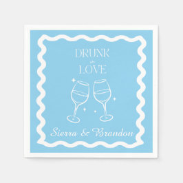 Guardanapo De Papel Bebado Apaixonado Casamento Personalizado Napkins 