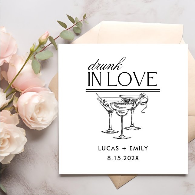 Guardanapo De Papel Bebado Apaixonado Por Vinhos Personalizados Casame (Criador carregado)