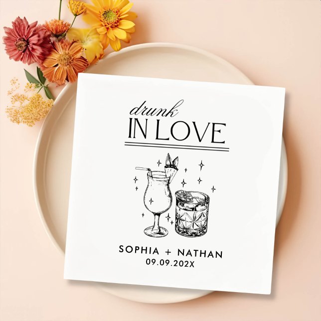 Guardanapo De Papel Bebado Apaixonado Por Vinhos Personalizados Casame (Criador carregado)