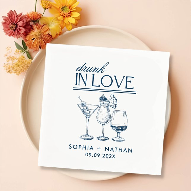 Guardanapo De Papel Bebado Apaixonado Por Vinhos Personalizados Casame (Criador carregado)