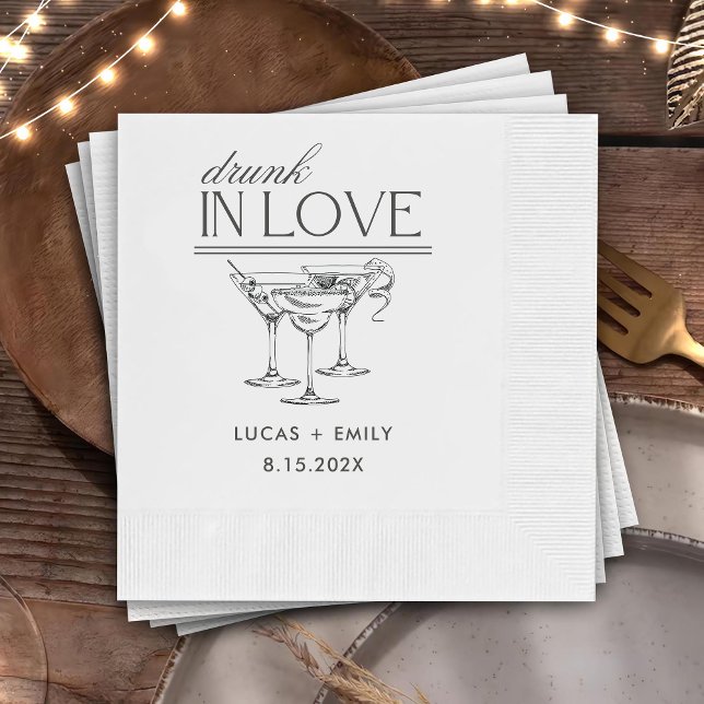 Guardanapo De Papel Bebado Apaixonado Por Vinhos Personalizados Casame (Criador carregado)