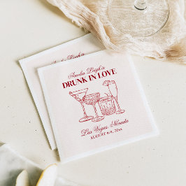 Guardanapo De Papel Bebado No Amor Cocktails Bachelorette Weekend