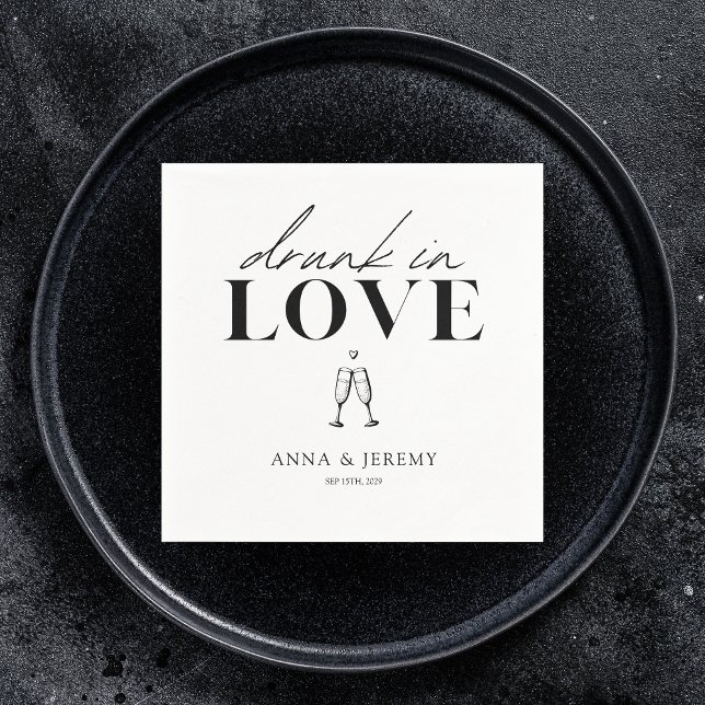 Guardanapo De Papel Bebado no Chá de panela de Casamento do Amor (Criador carregado)