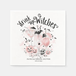 Guardanapo De Papel Bebam até o fim Cocktail de Bruxas Festa de Noivad