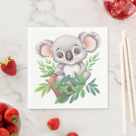 Guardanapo De Papel Bebê Adorável Urso Koala
