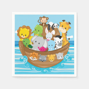 Guardanapo De Papel Bebê animais arca de Noah