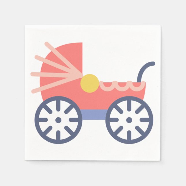 Guardanapo De Papel bebê buggy (Frente)