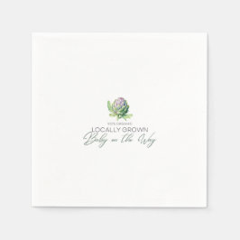 Guardanapo De Papel Bebê crescido localmente no caminho - Artichoke - 