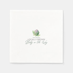Guardanapo De Papel Bebê crescido localmente no caminho - Artichoke -