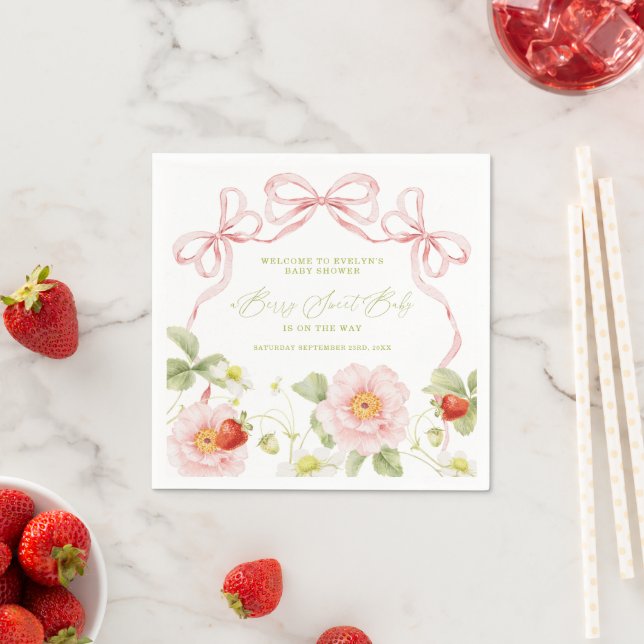 Guardanapo De Papel Bebê Doce Chuveiro Gingham (Insitu)