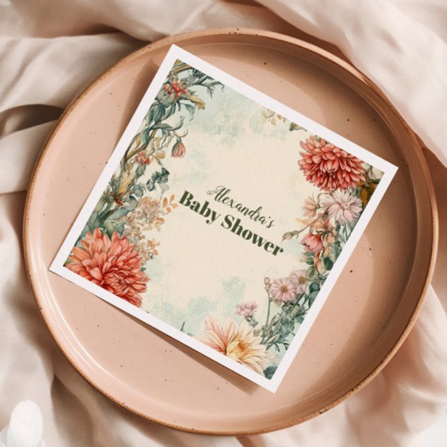 Guardanapo De Papel Bebê em Bloom Floral (Criador carregado)
