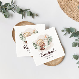 Guardanapo De Papel Bebê está criando verde Chá de fraldas de café