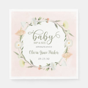 Guardanapo De Papel Bebê Flor Silvestre Beba e Veja