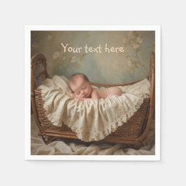 Guardanapo De Papel Bebê no berço