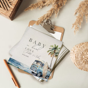 Guardanapo De Papel Bebê no Chá de fraldas Conselho, Praia Surf