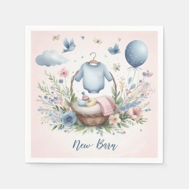 Guardanapo De Papel Bebê recém-nascido (Frente)