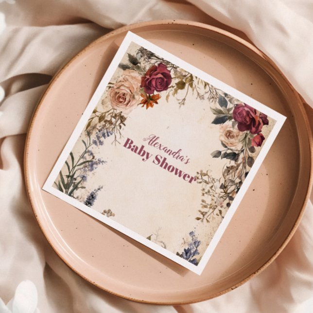 Guardanapo De Papel Bebê Whimsical em Bloom Wildflower (Criador carregado)