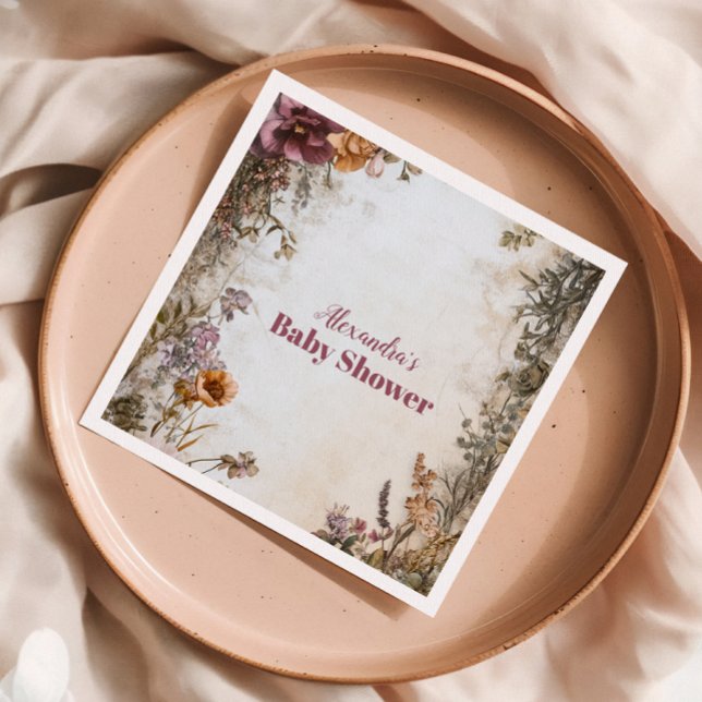 Guardanapo De Papel Bebê Whimsical em Bloom Wildflower (Criador carregado)