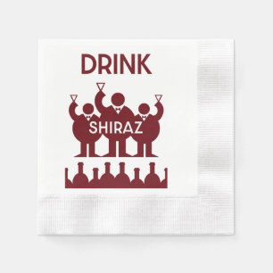 Guardanapo De Papel Bebedores de Vinho Shiraz