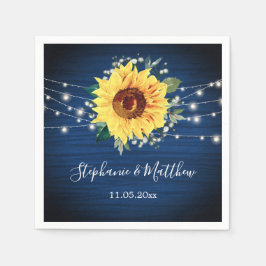 Guardanapo De Papel Bebês de girassol Luzes de respiração Casamento
