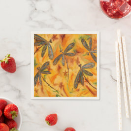 Guardanapo De Papel Bebida Aquecida De Dragonfly