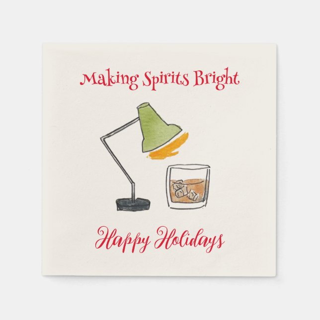 Guardanapo De Papel Bebida de coquetel de Natal Napkins (Frente)