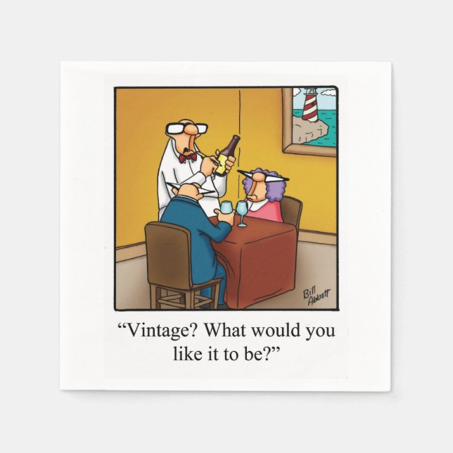 Guardanapo De Papel Bebida do Vinho, Coquetel Napkins (Frente)