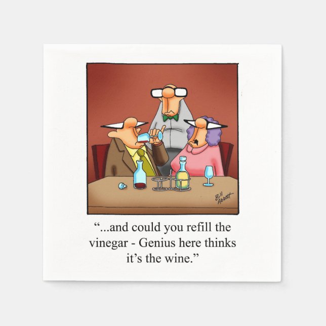 Guardanapo De Papel Bebida do Vinho, Coquetel Napkins (Frente)