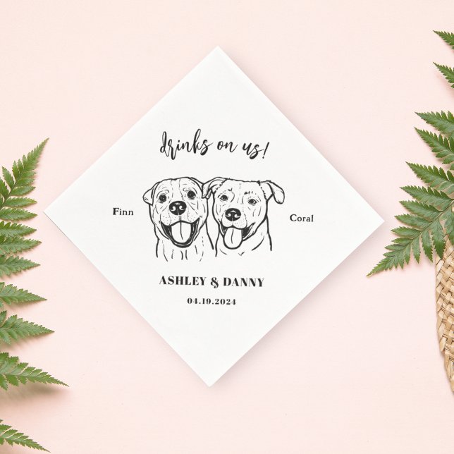 Guardanapo De Papel Bebidas bonitas no Cachorro dos Estados Unidos Nom (Criador carregado)