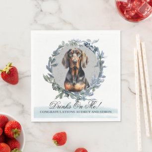 Guardanapo De Papel Bebidas em mim Casamento de Animais de Companhia P
