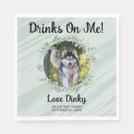 Guardanapo De Papel Bebidas Em Mim Napkins com a Foto Pets