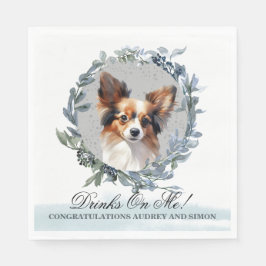 Guardanapo De Papel Bebidas Em Mim! Papillon Dog - animal de estimação