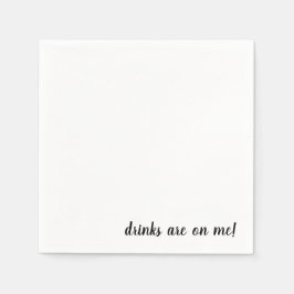 Guardanapo De Papel Bebidas Estão Em Mim Coquetel Napkins