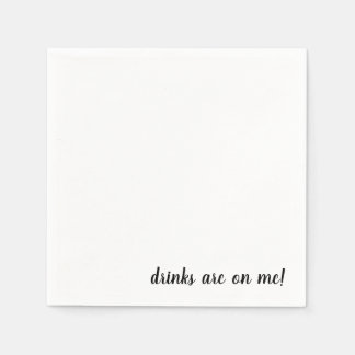 Guardanapo De Papel Bebidas Estão Em Mim Coquetel Napkins