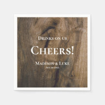 Bebidas no nosso Cheers! Casamento Rustic Wood