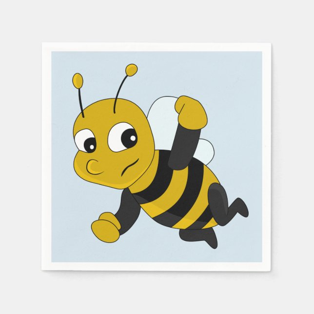 Guardanapo De Papel Bee cartoon napkins (Frente)