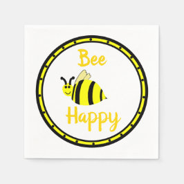 Guardanapo De Papel Bee Happy Bumble Bee Party