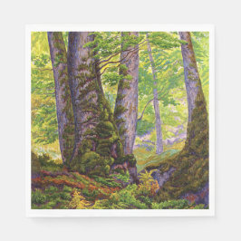 Guardanapo De Papel Beech Trees in the Forest (Woodland) (Paul Ranson)