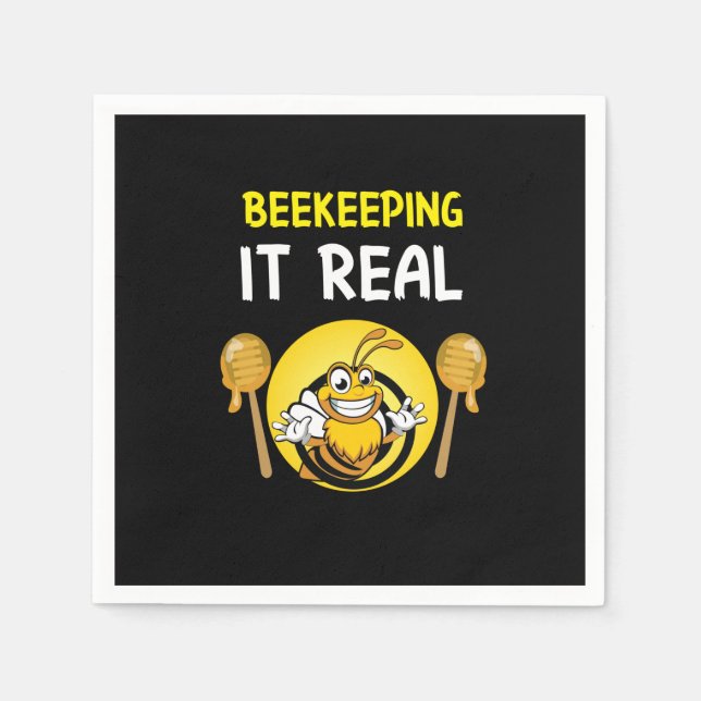Guardanapo De Papel Beekeeper Art BeeKeeping It Real (Frente)