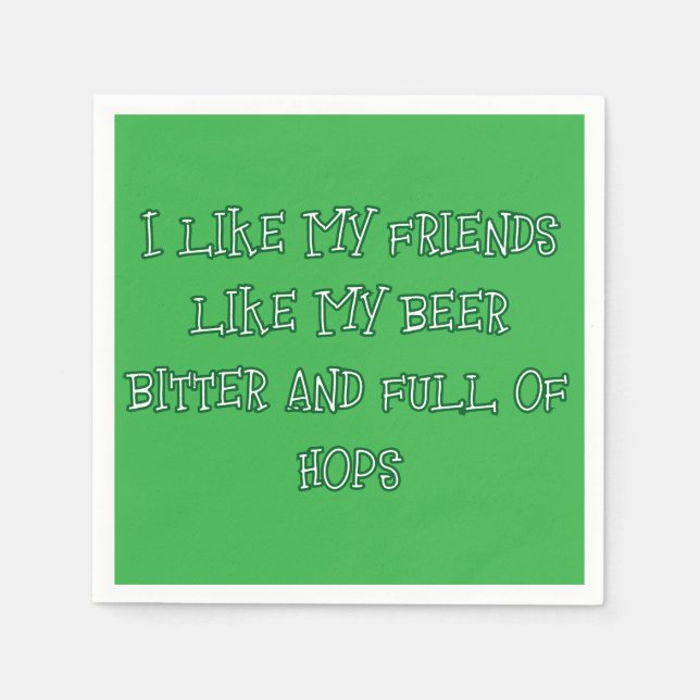 Guardanapo De Papel Beer Amarradeira Queria Aqui (Frente)