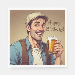 Guardanapo De Papel Beer Drinker