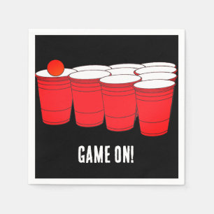 Guardanapo De Papel Beer Pong Party Paper Napkins