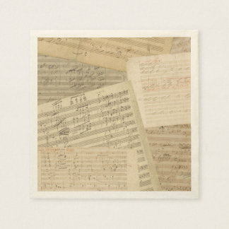 Guardanapo De Papel Beethoven Music Manuscript Medley