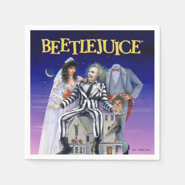 Guardanapo De Papel Beetlejuice | Theatrical Poster (Frente)