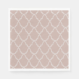 Guardanapo De Papel Beige Marroquino Lattice Pattern