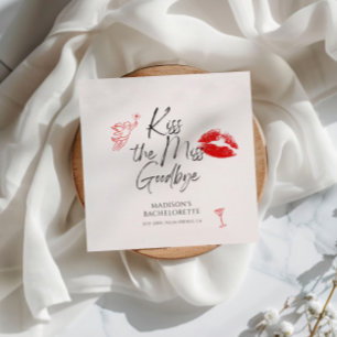 Guardanapo De Papel Beija A Miss Adeus Bachelorette