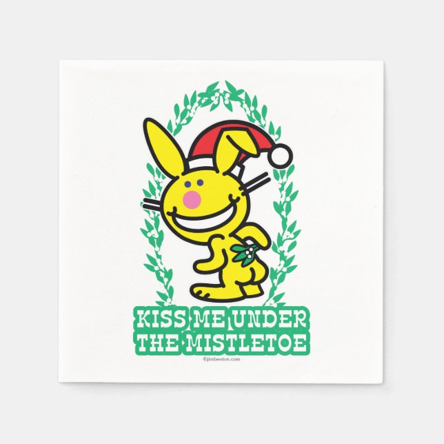 Guardanapo De Papel Beije-Me Sob O Mistério (Frente)