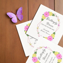 Guardanapo De Papel Beijos de Borboleta Para o Futuro Sra. Chá de Pane