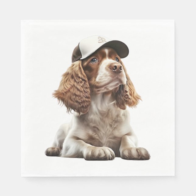 Guardanapo De Papel Beisebol do Cocker (Frente)